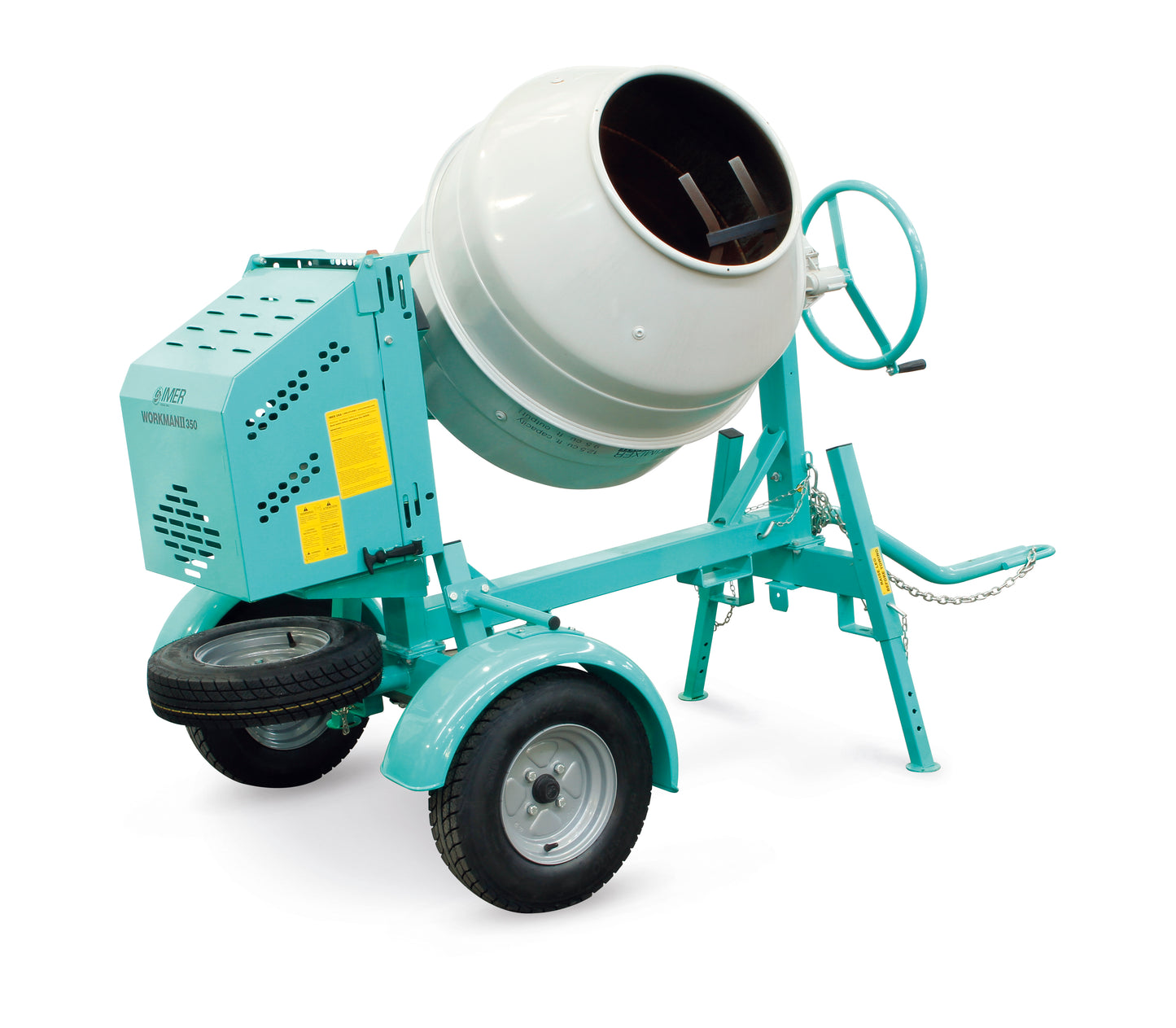 IMER Workman 350 - 12 cu ft Mortar, Stucco, Grout, Concrete Towable Multi-mixer - Working Tradesman