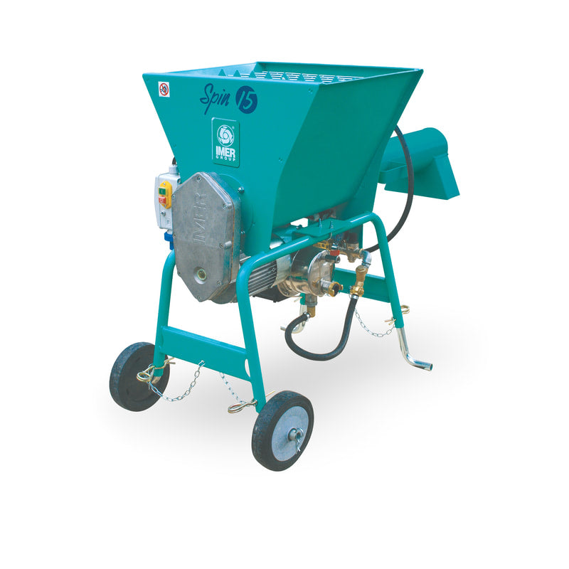 IMER Spin 15 110V/60Hz 1.75 HP High-Output Continuous Mixer - Working Tradesman